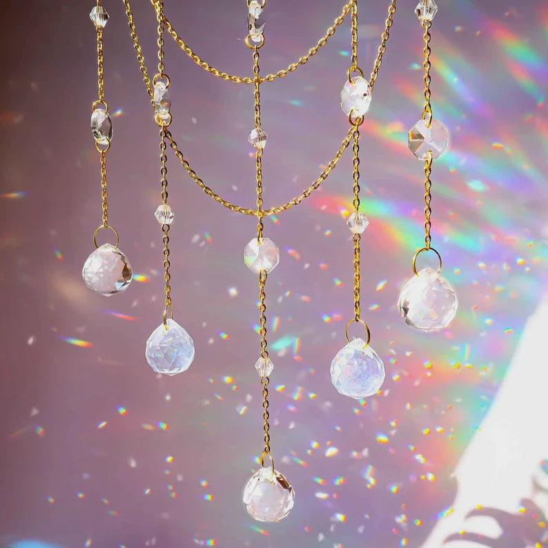 Crystal Moon Suncatcher