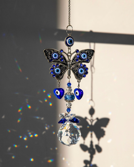 Butterfly Evil Eye Sun Catcher